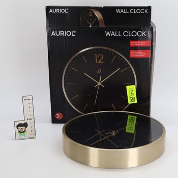 Nástenné zlaté hodiny Auriol