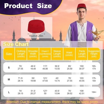 Pánsky kostým AOOWU Aladin - arabský princ