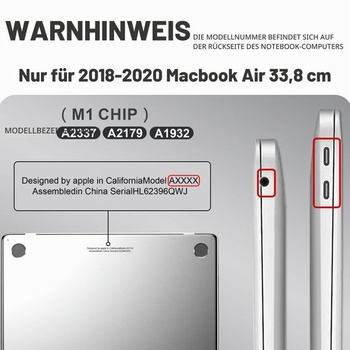 Pouzdro pro MacBook Air 13-palcový M1 2021 2020 2019 2018, černé, černé pro MacBook Air 13.3 M1