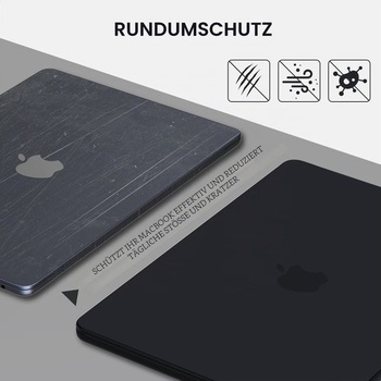 Pouzdro pro MacBook Air 13-palcový M1 2021 2020 2019 2018, černé, černé pro MacBook Air 13.3 M1