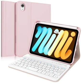Puzdro s klávesnicou SENGBIRCH pre iPad Mini 7 (A17Pro) 8,3 palca 2024 – francúzska klávesnica
