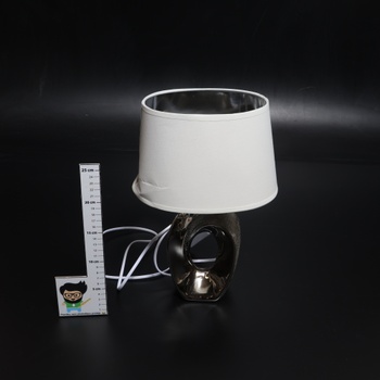 Stolová lampa Reality Leuchten Taba biela
