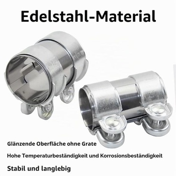 Spojka výfukovej rúrky 42mm, výfuková svorka z nerezovej ocele 42mm x 95mm
