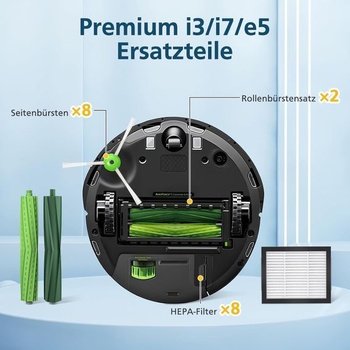 22dielna sada príslušenstva pre vysávače iRobot Roomba i7 i7+ j7 j7+/Plus i3 i3+ i4 i4+ i6 i6+ i8