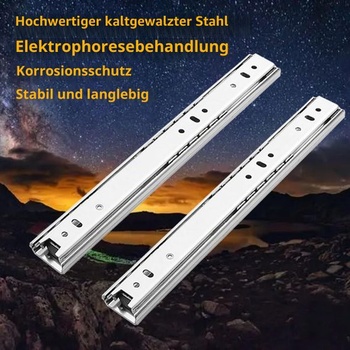 1 pár výsuvů do zásuvky 300 mm, drážka 27 mm, stříbrné, 1 pár (2 kusy)