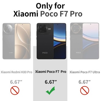 Púzdro X-level pre Xiaomi Poco F7 Pro, tenké mäkké púzdro, čierne Poco F7 Pro čierne