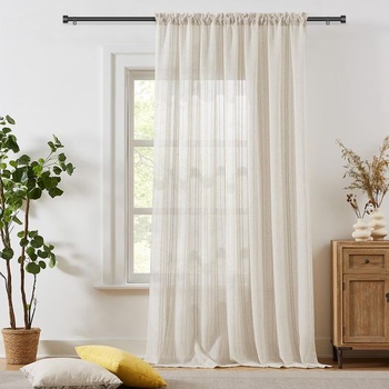 Čierna tyč na záclony, 16 mm, teleskopická tyč 63-143 cm