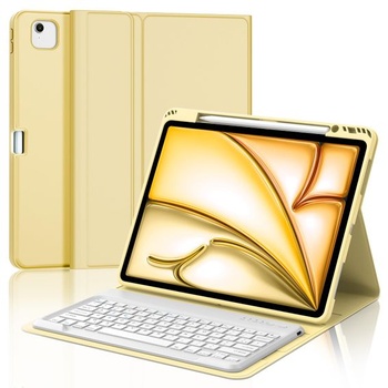 Puzdro s klávesnicou pre iPad Air 13 palcov (M3 2025, M2 2024), francúzska klávesnica AZERTY,