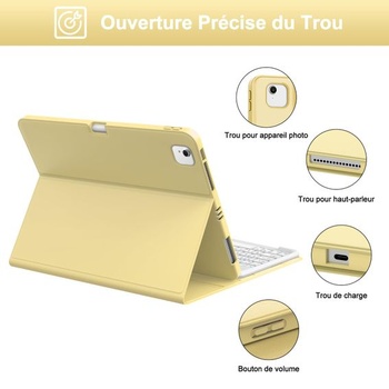 Puzdro s klávesnicou pre iPad Air 13 palcov (M3 2025, M2 2024), francúzska klávesnica AZERTY,