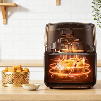 2 kusy krytu proti striekajúcej vode pre teplovzdušnú fritézu Philips Cosori Airfryer