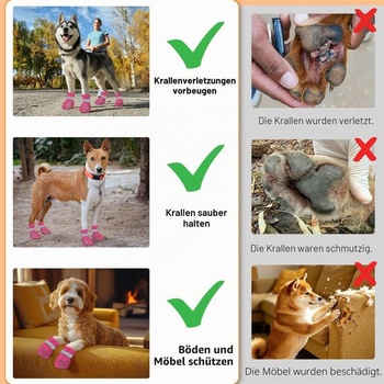 4 ks chráničů tlapek psích bot, letní psí boty, ochrana tlapek pro psy, letní psí boty, prodyšné,