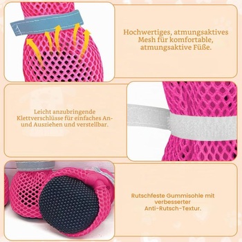 4 ks chráničů tlapek psích bot, letní psí boty, ochrana tlapek pro psy, letní psí boty, prodyšné,