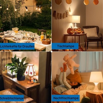 Stmievač LED Powice s vypínačom, 1,5m stmievací kábel, plochá euro zástrčka pre LED žiarovky,