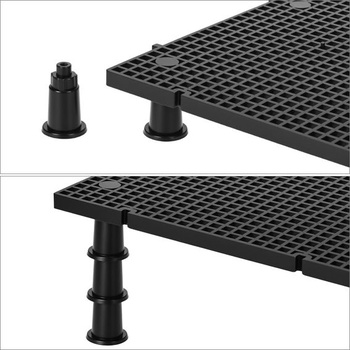 QWORK® 8 kusov plastových akváriových mriežok s rozmermi 15 x 30 cm so 48 držiakmi pre domácu filtráciu