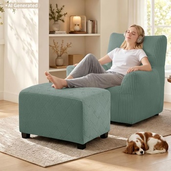Potah na stoličku Ystyle Stretch, obdélníkový, S, světle zelená S (délka: 70–85 CM; šířka: 45–65 CM)