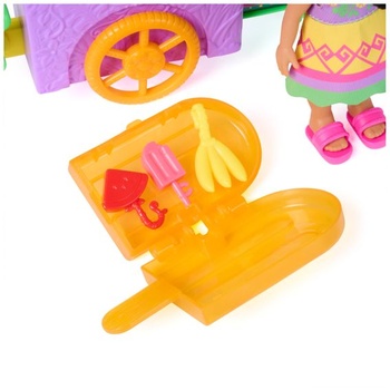 Dora, vozík Pop 'N' Go s 15 dílky, transformační vozík a úložný prostor na hračky s 15cm figurkou