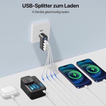 KiWiBiRD USB distribútor USB Hub 3.0 mini USB Hub USB rozbočovač dvojitý zástrčkový