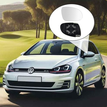 Vyhrievané asférické zrkadlo vpravo, vhodné pre vozidlá VW Golf MK5 2003–2008, Jetta 5 2005–2010,