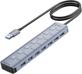 8portový USB 3.0 Hub JESWO