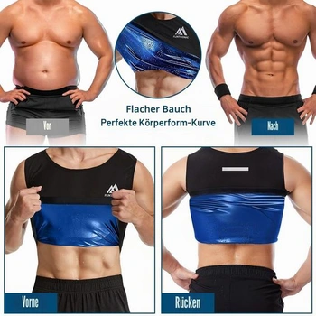 Flintronic sauna vesta, pánská zeštíhlující vesta, saunová vesta, sportovní tílko do posilovny,