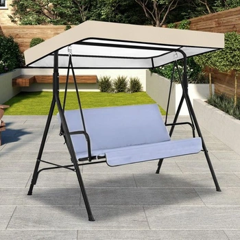 Kryt na houpačku Hollywood 213x122x18cm, náhradní stříška pro 3 osoby, sluneční clona na houpačku