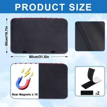 Tevlaphee slunečník do auta pro děti, magnetický slunečník do auta s UV ochranou, reflexní tepelná
