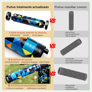 Silikónové rukoväte na riadidlá bicykla, pohodlné, dvojité zamykanie, 22 mm, 130 mm, pre horské