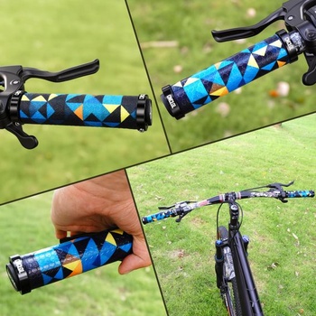 Silikónové rukoväte na riadidlá bicykla, pohodlné, dvojité zamykanie, 22 mm, 130 mm, pre horské