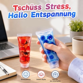 Zubná pasta Squishy Stress Ball, 2 kusy antistresových Squishy Fidget hračiek