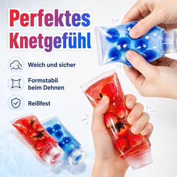 Zubná pasta Squishy Stress Ball, 2 kusy antistresových Squishy Fidget hračiek