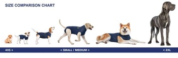MPS Medical Pet Shirt, Pes, Modrý, pre XXX-malé psy Modré XXXS