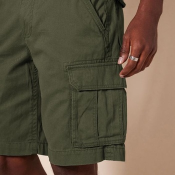 Pánske kraťasy Amazon Essentials Classic Fit s vreckami, 10 palcov, tmavo olivovo zelené, 32W