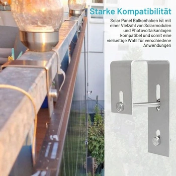 Držák solárních panelů na balkon