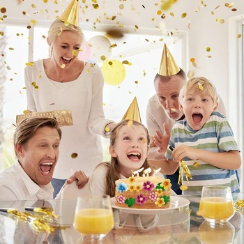 60 kusů jedlých papírových ozdob LuxStellar