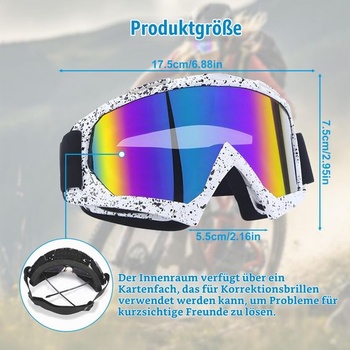 Motocyklové okuliare, motokrosové okuliare, vetruodolné a prachotesné motokrosové okuliare, vetruodolné,