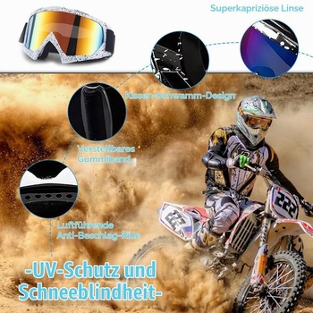Motocyklové okuliare, motokrosové okuliare, vetruodolné a prachotesné motokrosové okuliare, vetruodolné,
