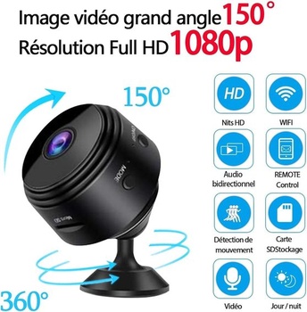 Generická WiFi kamera 1080P HD bezpečnostná kamera pre vnútorné aj vonkajšie použitie, bezdrôtová,