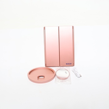 Kosmetické zrcátko WEILY třídílné USB LED