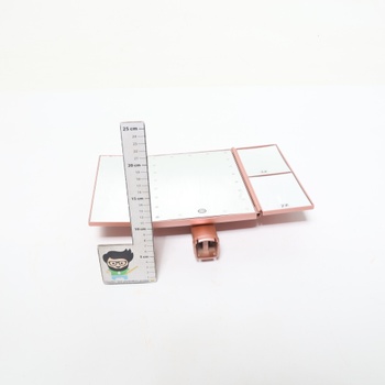 Kosmetické zrcátko WEILY třídílné USB LED