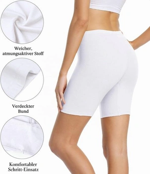 Dámské cyklistické kraťasy wirarpa Boxerky z bavlny, vícebarevné - černá, béžová, bílá 4XL
