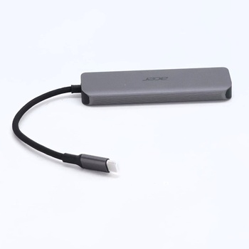 Rozbočovač Acer 5 v 1 USB-C, adaptér USB-C na HDMI 4K pri 60 Hz, prenos dát 5 Gb/s cez USB-A a