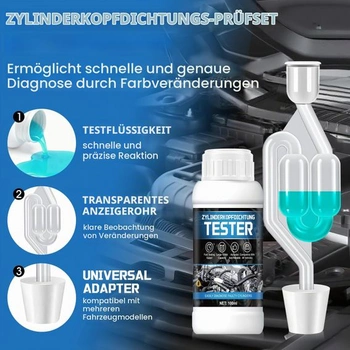 Tester tesnenia hlavy valcov, tester CO2, tester chladiacej kvapaliny