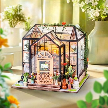 Miniatúrny domček pre domácich majstrov, kvetinárstvo, sada pre bábiky, model domčeka pre bábiky, darčeky pre