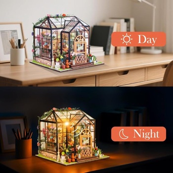 Miniatúrny domček pre domácich majstrov, kvetinárstvo, sada pre bábiky, model domčeka pre bábiky, darčeky pre