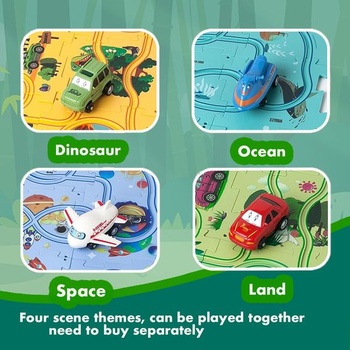 Autíčko Závodní dráha Autíčko DIY Puzzle Dráha pro děti Hračky DIY Trasa Autíčka Hračky Dárkové hry