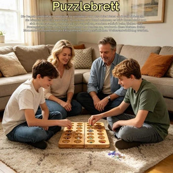 Skládací hra Kalaha s 65 kameny, desková hra Kalaha s kameny, dřevěná hra Mancala, hra s oblázky,