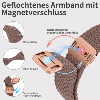 Pletený náramek Chinbersky kompatibilní s Xiaomi Smart Band 10 Pro/Xiaomi Smart Band 9/8 Pro/Xiaomi