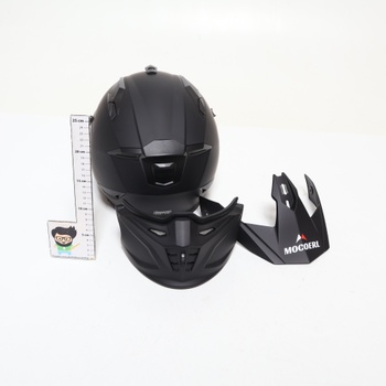 Motocyklová prilba MOCOERL čierna, veľ. S