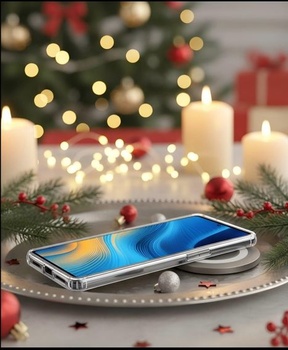Priehľadné púzdro vhodné pre Samsung Galaxy S24 Ultra, kompatibilné s bezdrôtovou nabíjačkou