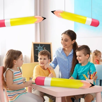 Nafukovací tužky 4 kusy Nafukovací dekorace s tužkami 70 cm (A)